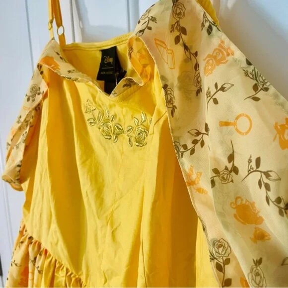 NWT Her Universe Disney Beauty And The Beast Belle Cold Shoulder Dress - Picture 6 of 11